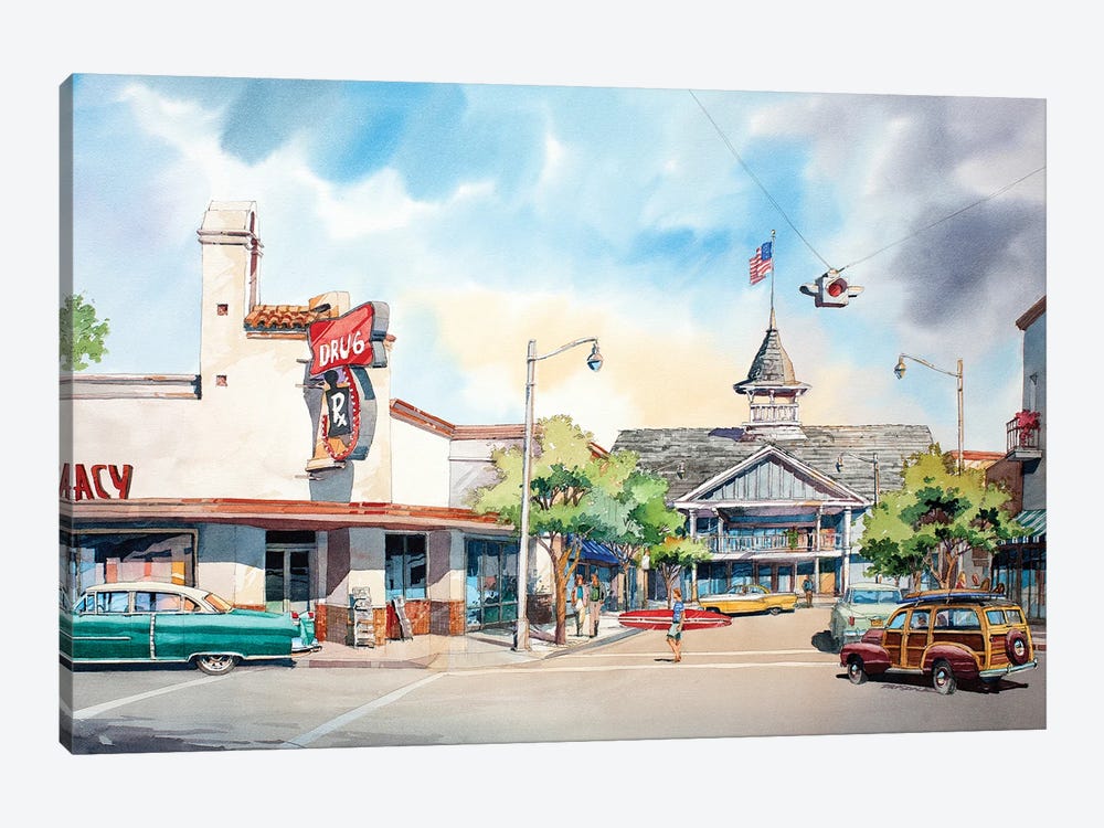 Balboa Pavilion by Bill Drysdale 1-piece Canvas Print