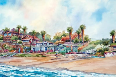 All In A Row by Bill Drysdale framed canvas print