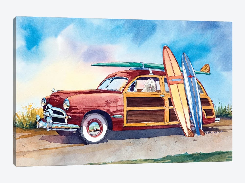 Shaggy Surfer by Bill Drysdale 1-piece Canvas Print