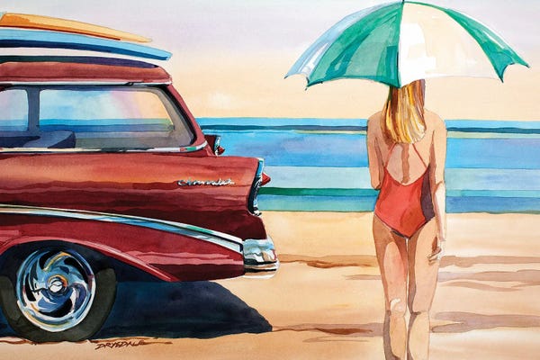 Umbrellas: A Classic View by Bill Drysdale