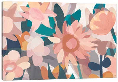Western Flowers Canvas Art Print - The Cut Outs Collection