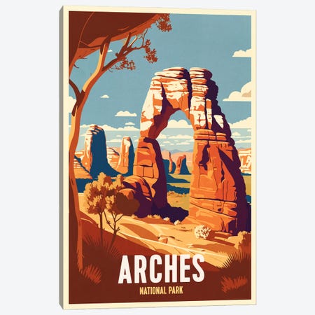 Arches National Park Canvas Print #BDS33} by ArtBird Studio Canvas Art