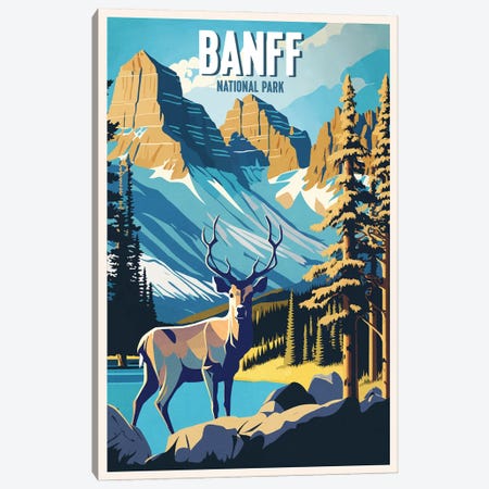 Banff National Park Canvas Print #BDS34} by ArtBird Studio Art Print