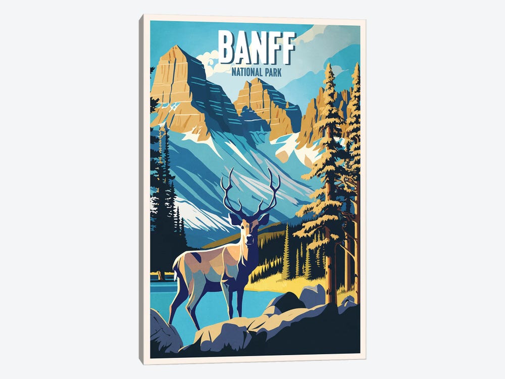 Banff National Park by ArtBird Studio 1-piece Canvas Wall Art