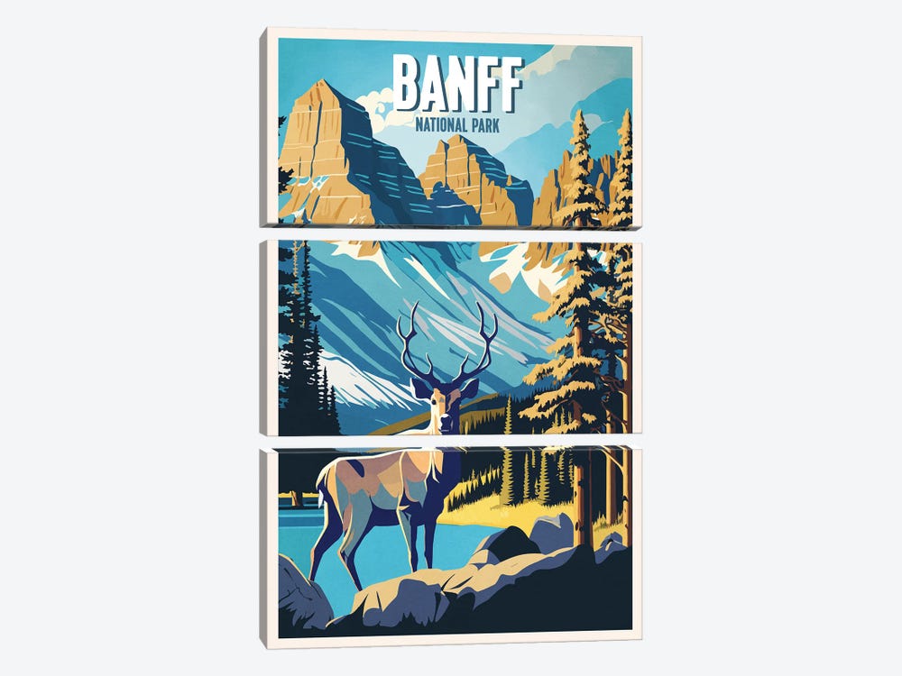 Banff National Park by ArtBird Studio 3-piece Canvas Wall Art