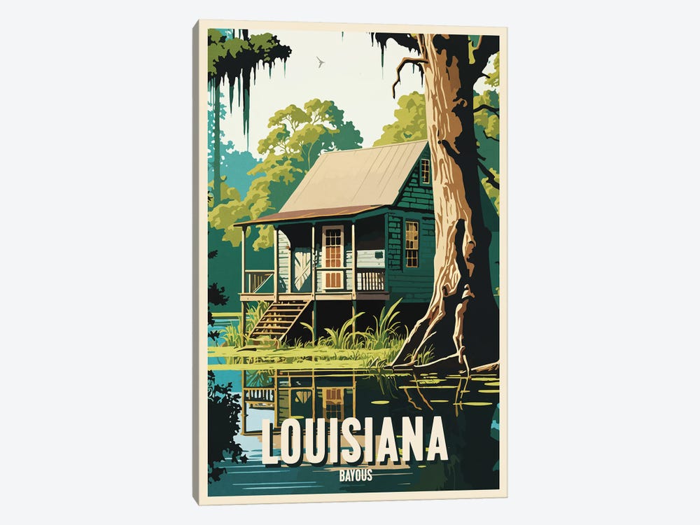 Louisiana's Bayous by ArtBird Studio 1-piece Canvas Art Print