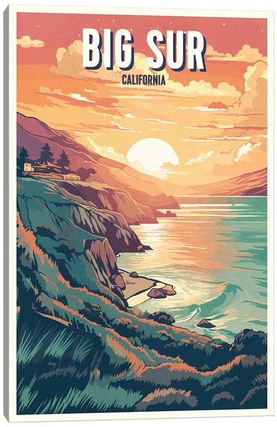 Big Sur - California Canvas Art Print - Big Sur Art