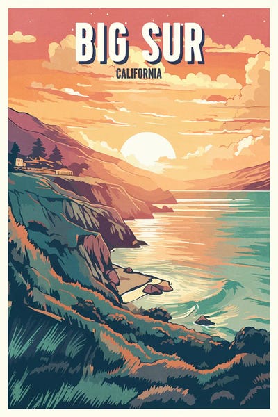 Big Sur: Big Sur - California by ArtBird Studio