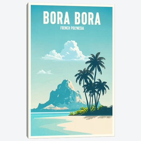 Bora Bora Canvas Print #BDS38} by ArtBird Studio Canvas Art