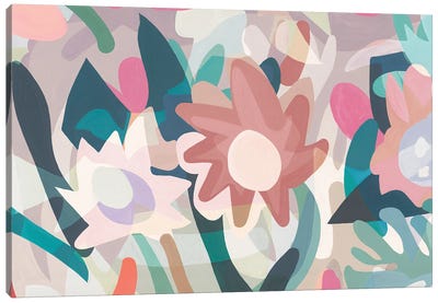 Light Flowers Canvas Art Print - The Cut Outs Collection