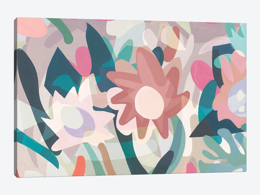 Light Flowers by ArtBird Studio 1-piece Canvas Wall Art