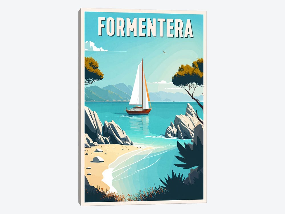 Formentera by ArtBird Studio 1-piece Canvas Art Print