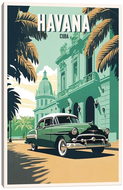 Havana -Cuba Canvas Art Print - Havana Art