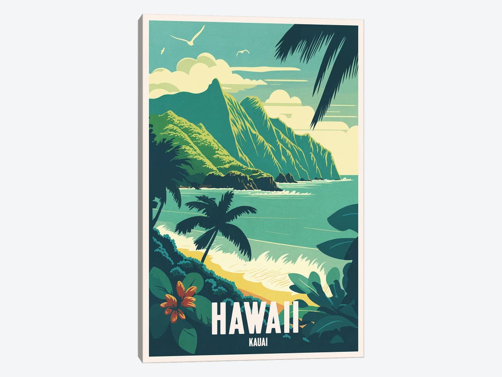 Hawaii Kauai by ArtBird Studio 1-piece Canvas Art Print