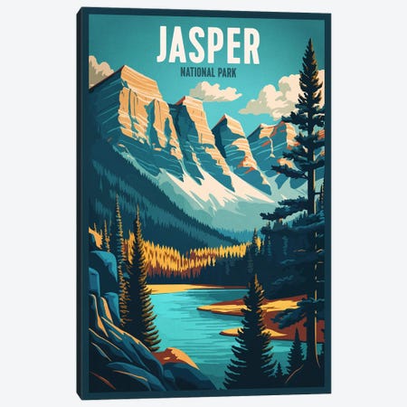 Jasper National Park Canvas Print #BDS46} by ArtBird Studio Canvas Artwork