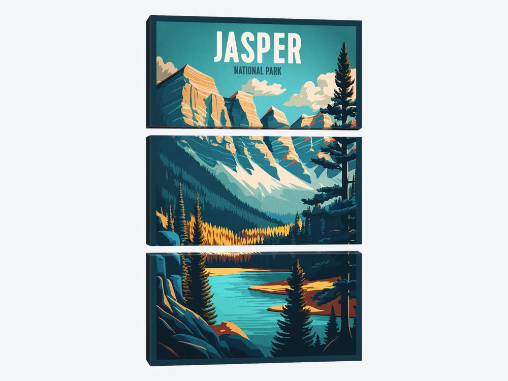 Jasper National Park by ArtBird Studio 3-piece Canvas Print