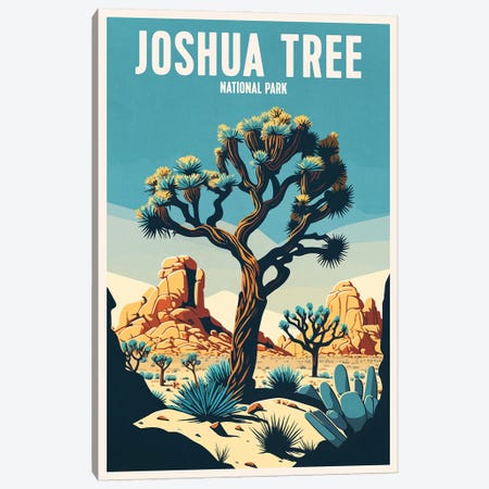 Joshua Tree National Park Canvas Print #BDS47} by ArtBird Studio Canvas Art