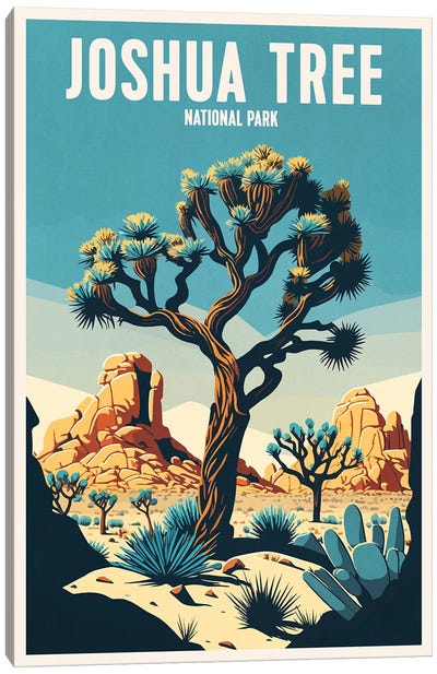 Joshua Tree National Park Canvas Art Print - Desert Art