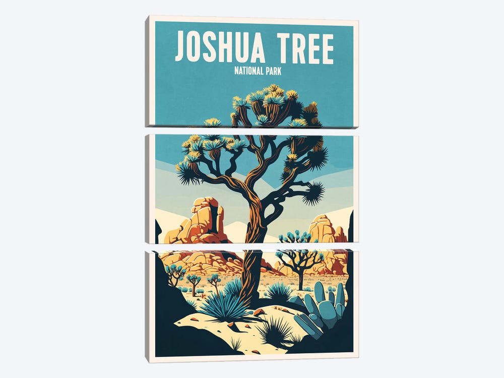 Joshua Tree National Park by ArtBird Studio 3-piece Canvas Wall Art