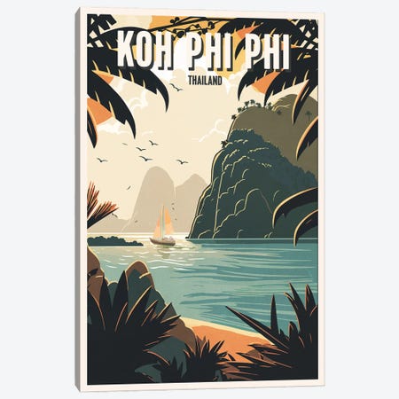 Koh Phi Phi - Thailand Canvas Print #BDS48} by ArtBird Studio Canvas Print