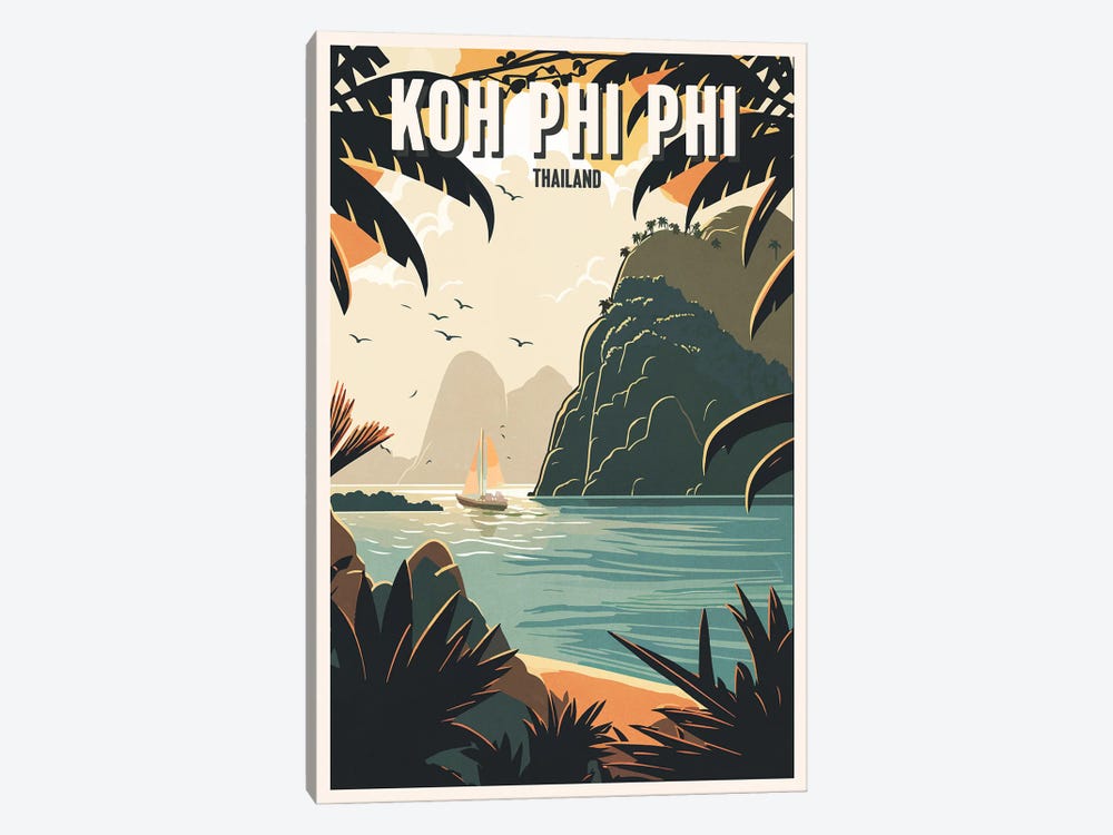 Koh Phi Phi - Thailand by ArtBird Studio 1-piece Canvas Print