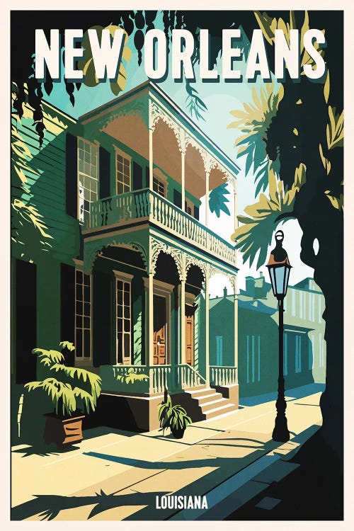 New Orleans by ArtBird Studio wall art