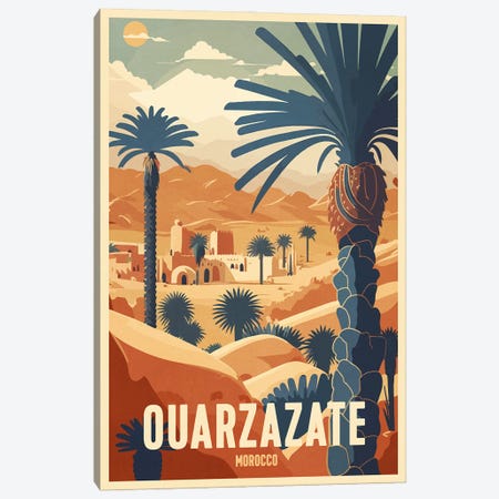 Ouarzazate - Morocco Canvas Print #BDS54} by ArtBird Studio Art Print
