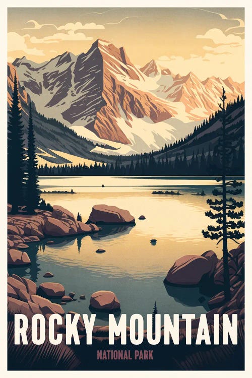 Rocky Mountain National Park by ArtBird Studio wall art