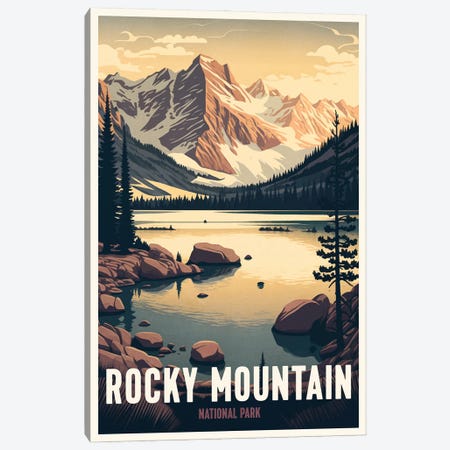 Rocky Mountain National Park Canvas Print #BDS55} by ArtBird Studio Canvas Print