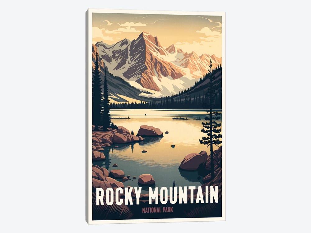 Rocky Mountain National Park by ArtBird Studio 1-piece Canvas Print