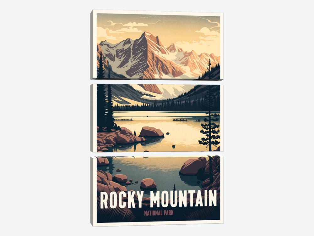 Rocky Mountain National Park by ArtBird Studio 3-piece Art Print