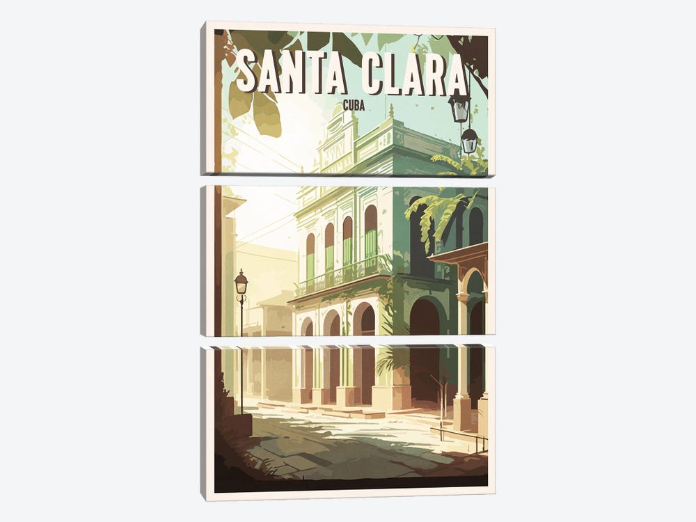Santa Clara- Cuba by ArtBird Studio 3-piece Canvas Art