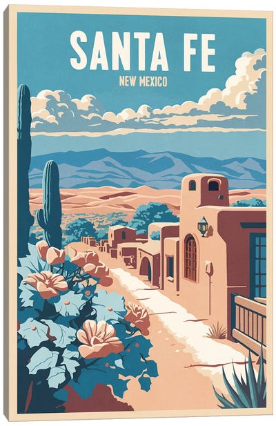 Santa Fe - New Mexico Canvas Art Print - Desert Art