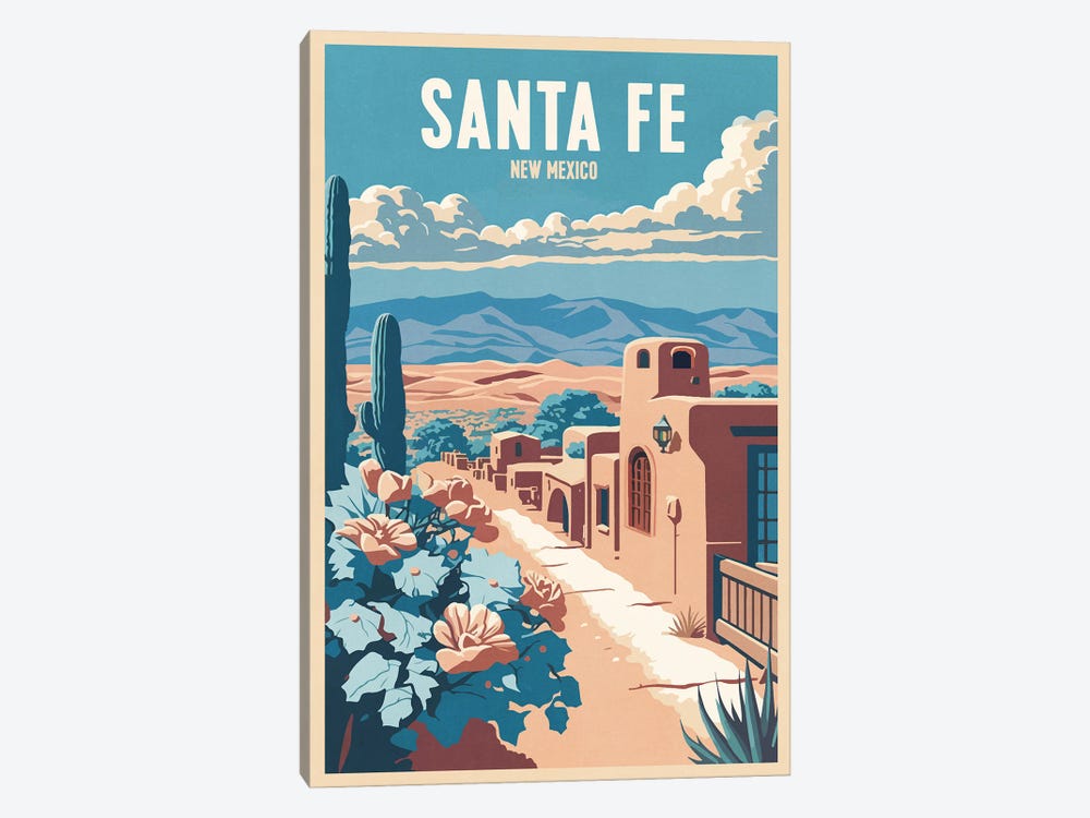 Santa Fe - New Mexico by ArtBird Studio 1-piece Canvas Print