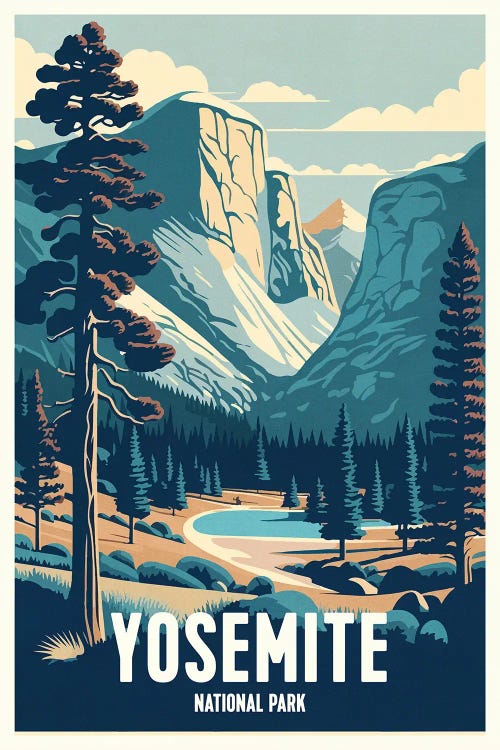 Yosemite National Park by ArtBird Studio wall art