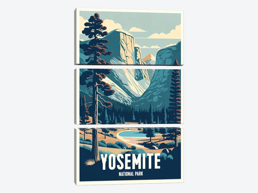 Yosemite National Park by ArtBird Studio 3-piece Art Print