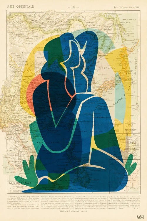 Lady Blue by ArtBird Studio wall art