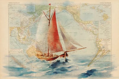 Sailing by ArtBird Studio framed wall art
