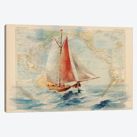 Sailing Canvas Print #BDS66} by ArtBird Studio Canvas Art