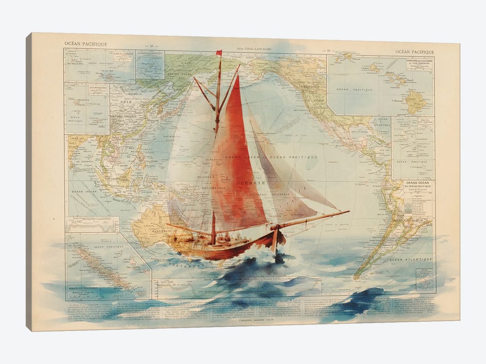 Sailing by ArtBird Studio 1-piece Canvas Print
