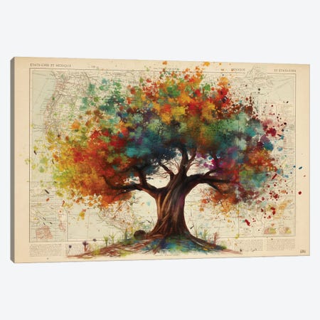 Tree Of Life Canvas Print #BDS67} by ArtBird Studio Canvas Wall Art