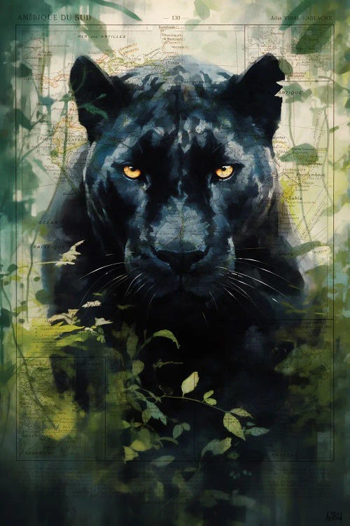 Black Panther Encyclopedia by ArtBird Studio wall art