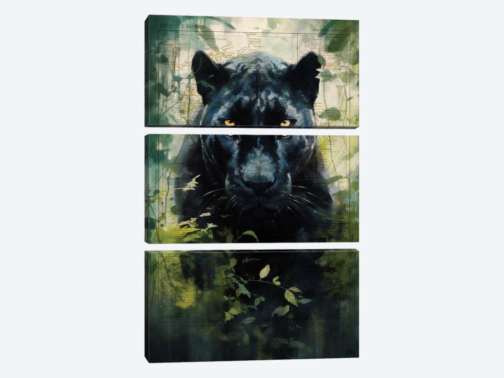 Black Panther Encyclopedia by ArtBird Studio 3-piece Canvas Artwork