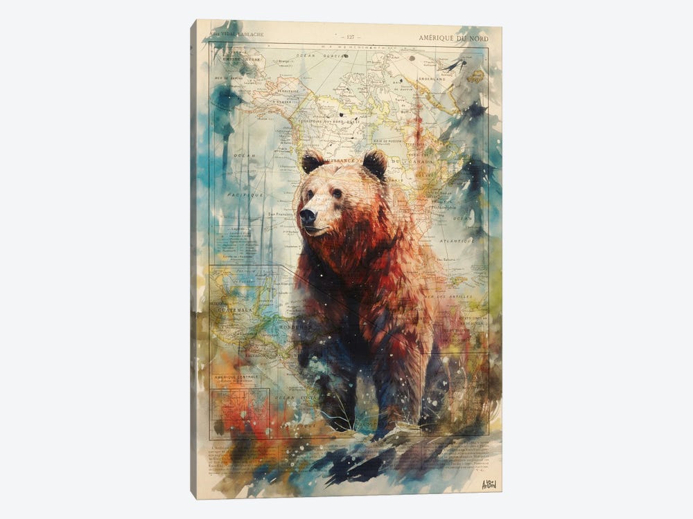 Grizzly by ArtBird Studio 1-piece Art Print