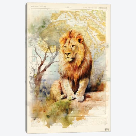 Lion King Canvas Print #BDS75} by ArtBird Studio Canvas Art Print