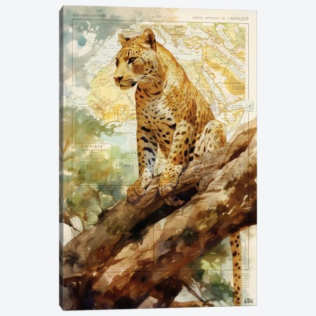 Leopard Canvas Print #BDS77} by ArtBird Studio Canvas Art Print