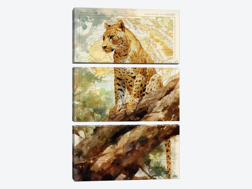 Leopard by ArtBird Studio 3-piece Canvas Print