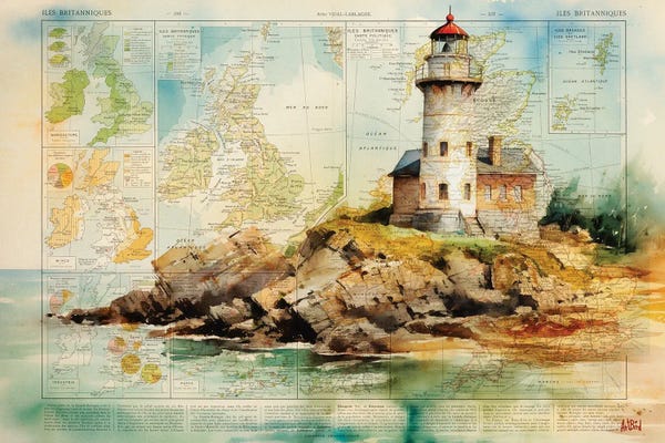 ArtBird Studio: Lighthouse Watercolor by ArtBird Studio