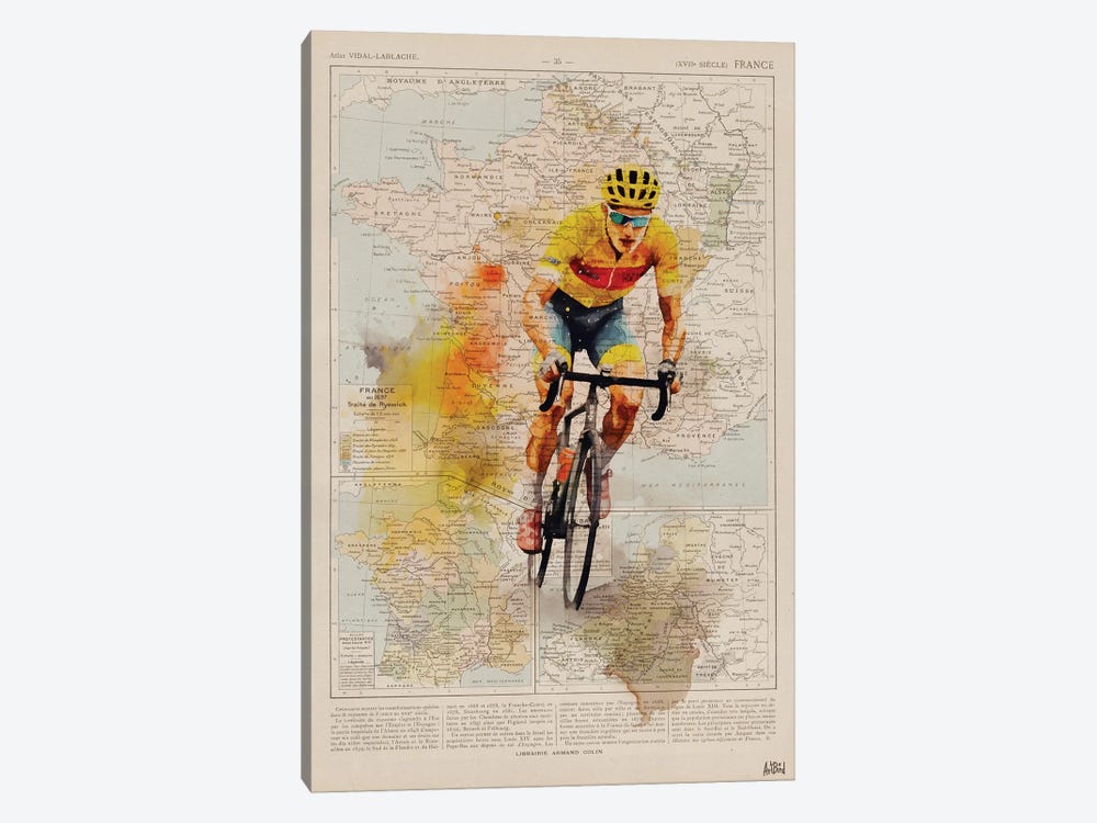 Tour De France Watercolor by ArtBird Studio 1-piece Canvas Art