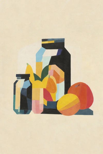 Jolie Jar by ArtBird Studio framed canvas print